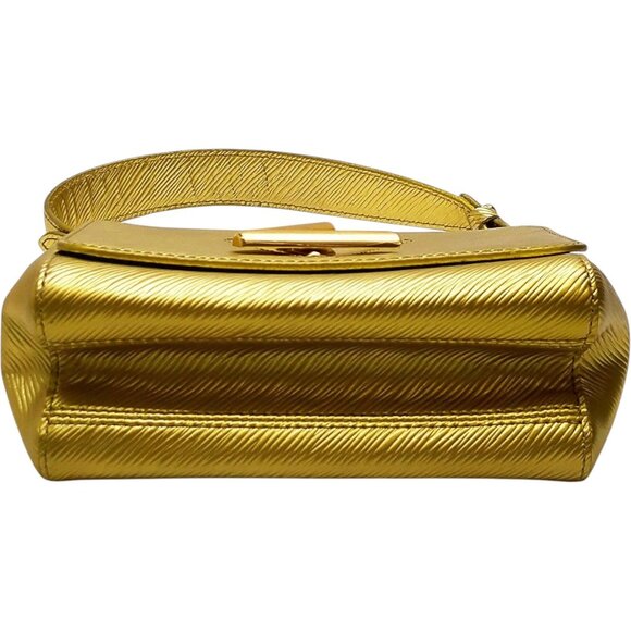(S6) Louis Vuitton Hand Bag Twist PM Gold Epi Leather - Picture 6 of 13